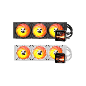 DarkFlash Explore DE360 360mm Liquid CPU Cooler - 2.88" Magnetic IPS Screen - ARGB - 4000 RPM Pump - DF Explore DE360