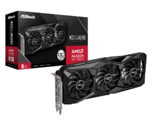 ASRock Radeon RX 7600 Challenger Pro 8GB GDDR6 OC Triple Fan  Graphics Card - ASROCK RX7600 CHALLENGER PRO 8G OC (TRI FAN)