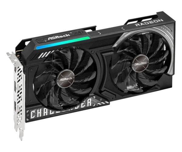 ASRock Radeon RX 9060 XT Challenger 8GB GDDR6 OC PCIe 5.0 Graphics Card - ASROCK RX9060XT CHALLENGER 8GB OC