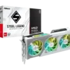 ASRock Radeon RX 9060 XT Steel Legend 8GB GDDR6 OC Edition PCIe 5.0 Graphics Card - ASROCK RX9060XT STEEL LEGEND 8GB OC