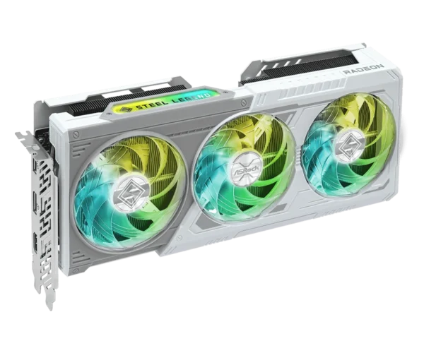 ASRock Radeon RX 9060 XT Steel Legend 8GB GDDR6 OC Edition PCIe 5.0 Graphics Card - ASROCK RX9060XT STEEL LEGEND 8GB OC