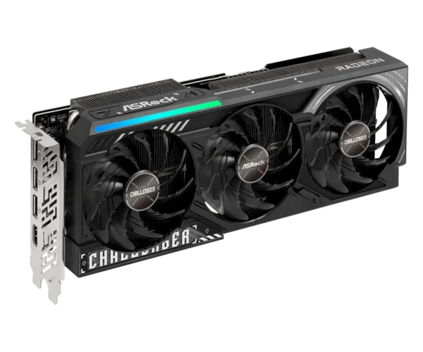 ASRock AMD Radeon RX 9070 XT Challenger 16GB GDDR6 Triple Fan PCIe 5.0 Graphics Card - RX9070XT CL 16G