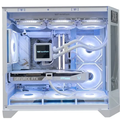 Raven | White Aesthetics Mid-Range Gaming PC - Ryzen 5 7500F - RTX 5070 12GB GDDR7 - 32GB DDR5 6000MHz - 1TB Gen4 SSD
