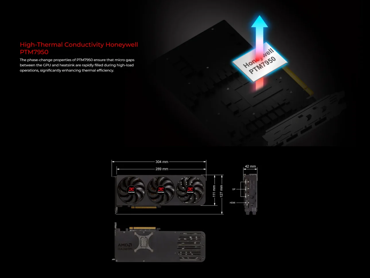 PowerColor Reaper AMD Radeon RX 9070 XT 16GB GDDR6 256-bit PCIe 5.0 - RX9070XT 16G-A