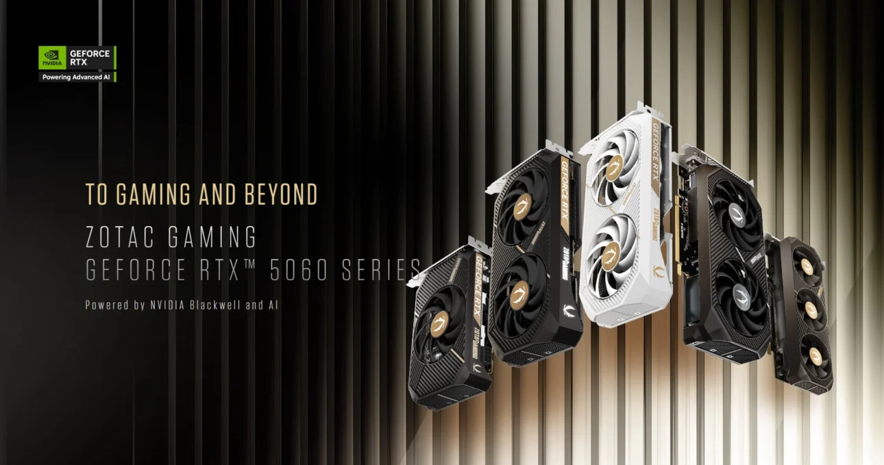 ZOTAC GAMING GeForce RTX 5060 Twin Edge OC 8GB GDDR7 128-bit Blackwell PCIe 5.0 - ZT-B50600H-10M