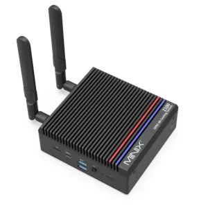 MINIX Z100-0dB Fanless Mini PC Intel N100 16GB DDR4 512GB NVMe SSD Dual 4K Wi-Fi 6 2.5G LAN Windows 11 Pro - MINIX-NEO-Z100-0DB