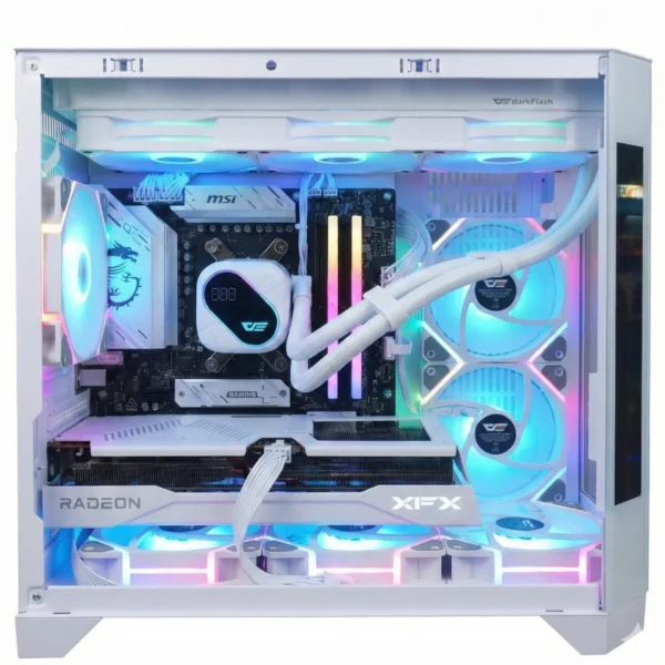Zion White Aesthetic Performance Gaming PC - Ryzen 5 7500F - Radeon RX 9060 XT 16GB - 32GB DDR5 6800MHz - Dual LCD Display Build . Zion | White Aesthetic Performance Gaming PC - Ryzen 5 7500F - Radeon RX 9060 XT 16GB - 32GB DDR5 6800MHz - Dual LCD Display Build