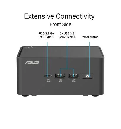 asus_nuc_15_pro.pt04_3 ASUS NUC 15 Pro Tall Intel Core Ultra 5 225H AI Barebone Mini PC - RNUC15CRHU500000I