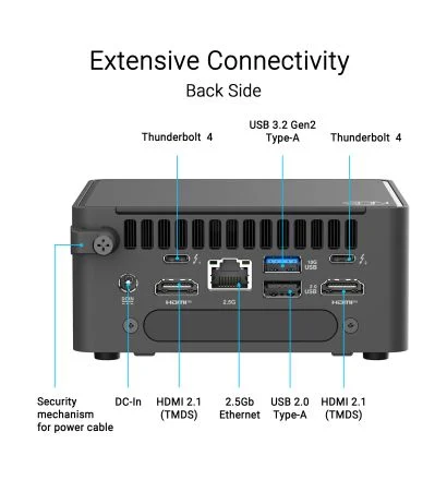 asus_nuc_15_pro.pt05_3 ASUS NUC 15 Pro Tall Intel Core Ultra 5 225H AI Barebone Mini PC - RNUC15CRHU500000I