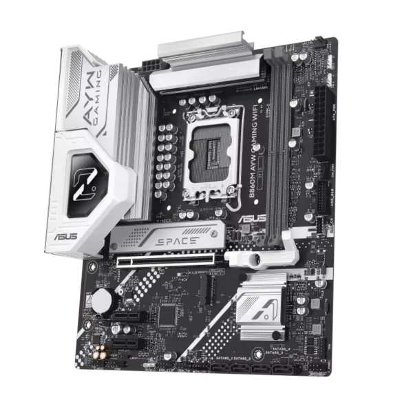 ASUS B860M AYW GAMING WIFI Intel LGA1851 mATX Motherboard - DDR5 PCIe 5.0 WiFi 6 - B860M AYW GAMING WIFI