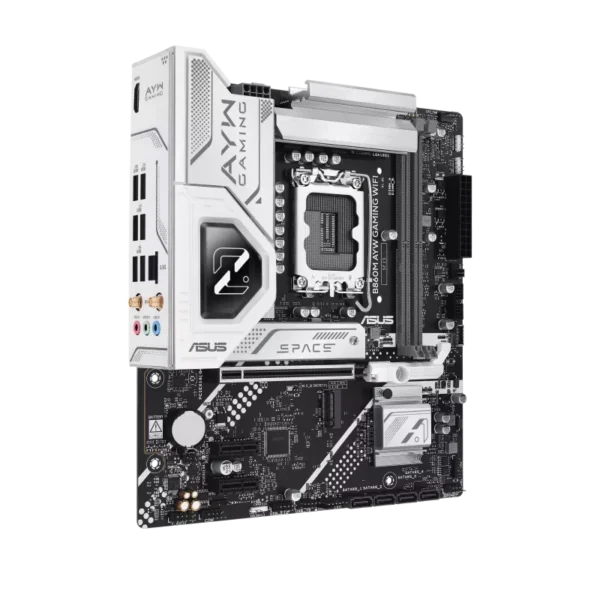 ASUS B860M AYW GAMING WIFI Intel LGA1851 mATX Motherboard - DDR5 PCIe 5.0 WiFi 6 - B860M AYW GAMING WIFI