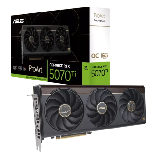 ASUS ProArt GeForce RTX 5070 Ti OC Edition 16GB GDDR7 256-bit PCIe 5.0 Graphics Card - PROART-RTX5070TI-O16G