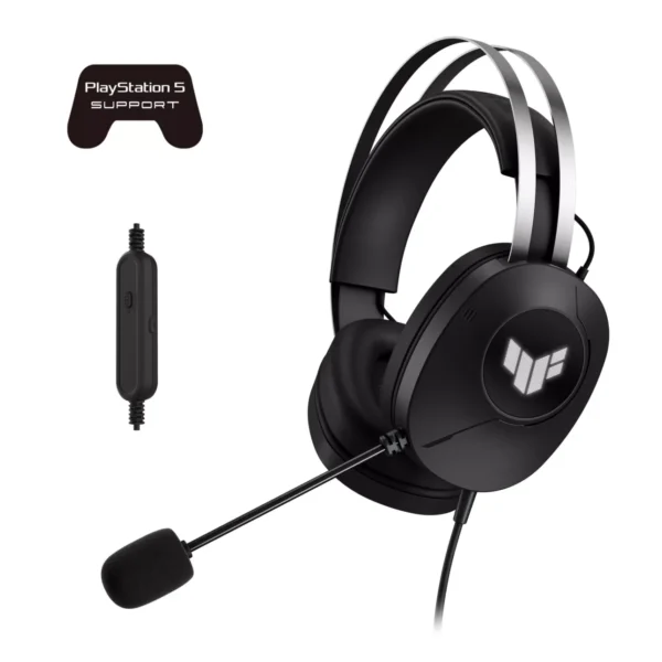 fwebp ASUS TUF Gaming H1 Gen II Wired USB Headset - Virtual 7.1 Surround - 40mm Drivers - A302 TUF H1 GEN II HEADSET