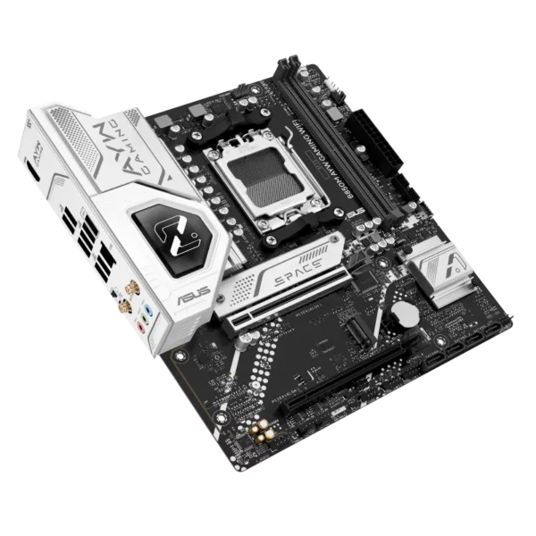 ASUS B850M AYW GAMING WIFI AMD B850 AM5 mATX Motherboard - DDR5 PCIe 5.0 WiFi 6 - B850M AYW GAMING WIFI