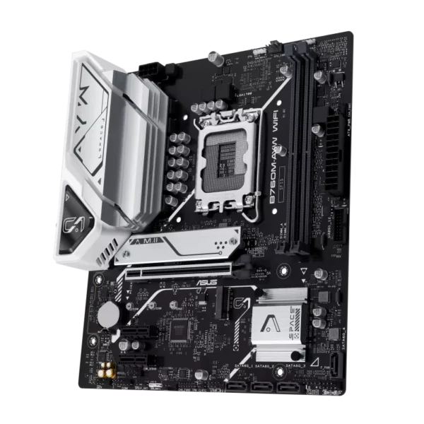 ASUS B760M-AYW WIFI Intel B760 LGA 1700 mATX Motherboard - DDR5 PCIe 4.0 WiFi 6 - B760M-AYW WIFI