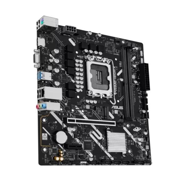 ASUS Prime H810M-K Intel H810 LGA 1851 mATX Motherboard - DDR5 PCIe 4.0 USB Type-C - PRIME H810M-K