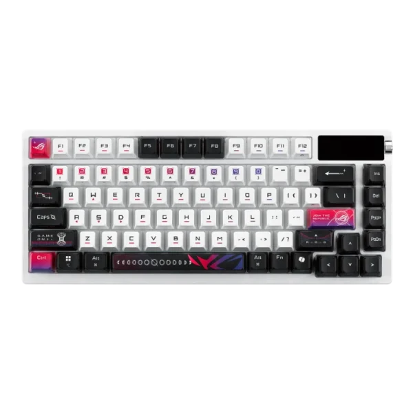 ASUS ROG - Azoth X 75% Custom Wireless Mechanical Gaming Keyboard OLED Display NX Snow V2 Switches - M704 ROG AZOTH X/NXSWV2/US/PBT