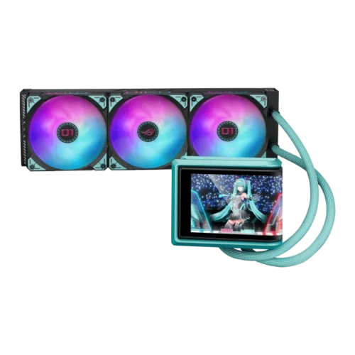 ASUS ROG - Ryuo IV 360 ARGB Hatsune Miku Edition 6.67" 2K AMOLED Display AIO Liquid CPU Cooler - ROG RYUO IV 360 ARGB MIKU