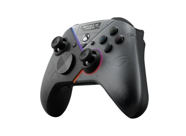 ASUS ROG Raikiri Pro PC Gaming Controller OLED Display Tri-Mode Connectivity Selectable Triggers ESS DAC - GD300X ROG RAIKIRI PRO/BK/WW//6 IN 1