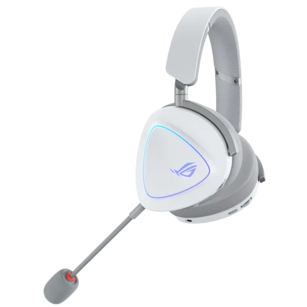ASUS ROG - Delta II Wireless Gaming Headset Tri-Mode Connectivity 50mm Titanium Drivers - A701 ROG DELTA II/WHT