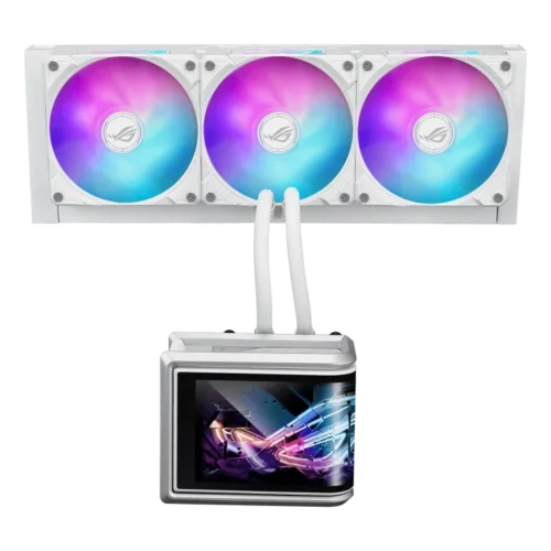 ASUS ROG Ryuo IV SLC 360 ARGB White Edition 6.67-Inch 2K AMOLED Liquid CPU Cooler - ROG RYUO IV SLC 360 ARGB WHT