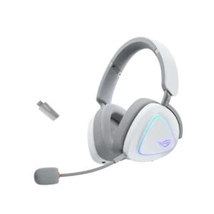 ASUS ROG - Delta II Wireless Gaming Headset Tri-Mode Connectivity 50mm Titanium Drivers - A701 ROG DELTA II/WHT