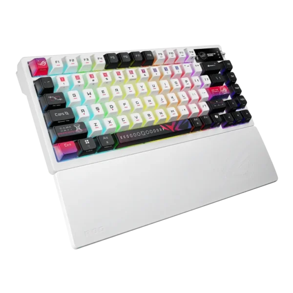 ASUS ROG - Azoth X 75% Custom Wireless Mechanical Gaming Keyboard OLED Display NX Snow V2 Switches - M704 ROG AZOTH X/NXSWV2/US/PBT
