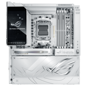 h732 ASUS ROG Crosshair X870E Glacial AMD AM5 E-ATX Motherboard - DDR5 PCIe 5.0 WiFi 7 Dual 10G LAN - ROG CROSSHAIR X870E GLACIAL