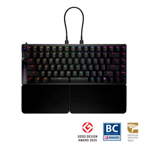 ASUS ROG - Falcata 75% Split Wireless Gaming Keyboard HFX V2 Magnetic Switches - M703 ROG FALCATA/HFXV2/US/PBT