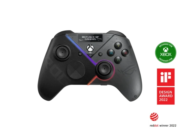 ASUS ROG Raikiri Pro PC Gaming Controller OLED Display Tri-Mode Connectivity Selectable Triggers ESS DAC - GD300X ROG RAIKIRI PRO/BK/WW//6 IN 1