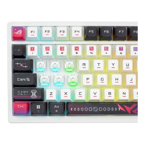 ASUS ROG - Azoth X 75% Custom Wireless Mechanical Gaming Keyboard OLED Display NX Snow V2 Switches - M704 ROG AZOTH X/NXSWV2/US/PBT