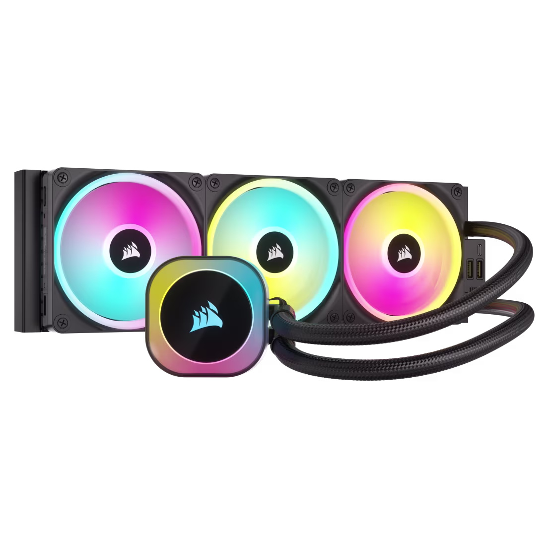 CORSAIR iCUE LINK H150i RGB 360mm AIO Liquid CPU Cooler - QX120 RGB Fans - CW-9061003-WW