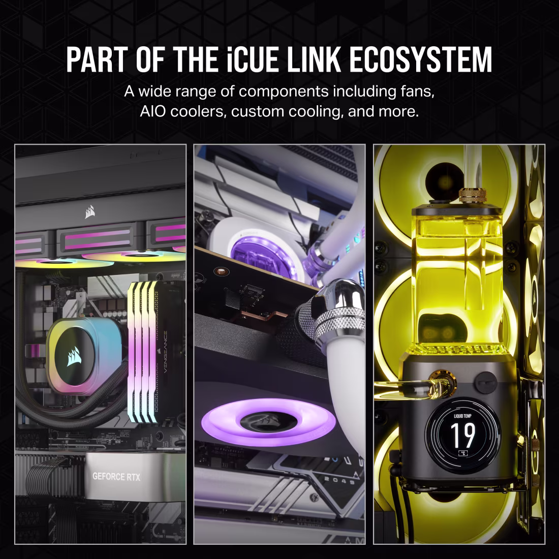 CORSAIR iCUE LINK System Hub - Controls Up to 24 Smart Devices - Single Cable Ecosystem - Black - CS-CL-9011116-WW