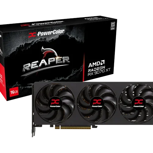 PowerColor Reaper AMD Radeon RX 9070 XT 16GB GDDR6 256-bit PCIe 5.0 - RX9070XT 16G-A