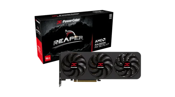 PowerColor Reaper AMD Radeon RX 9070 XT 16GB GDDR6 256-bit PCIe 5.0 - RX9070XT 16G-A