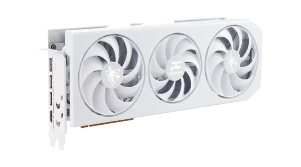 PowerColor Hellhound Spectral White AMD Radeon RX 9070 XT 16GB GDDR6 256-bit PCIe 5.0 - RX9070XT 16G-L/OC/WHITE