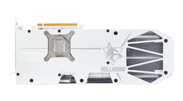 PowerColor Hellhound Spectral White AMD Radeon RX 9070 XT 16GB GDDR6 256-bit PCIe 5.0 - RX9070XT 16G-L/OC/WHITE
