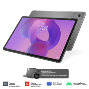 Lenovo Idea Tab Plus 12.1-inch 2.5K IPS 90Hz 8GB RAM 256GB 5G Luna Grey Tablet with Keyboard, Pen, and TWS Earbuds - ZAGF0151PH