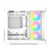 Sama V60 Dual-Chamber Mid Tower ATX Case White with 7x 120mm ARGB Fans - V60-WHADA7X1-GL