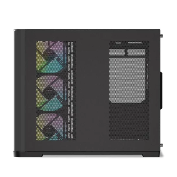 Sama V60 Dual-Chamber Mid Tower ATX Case with 7x 120mm ARGB Fans - V60-BKADA7X1-GL