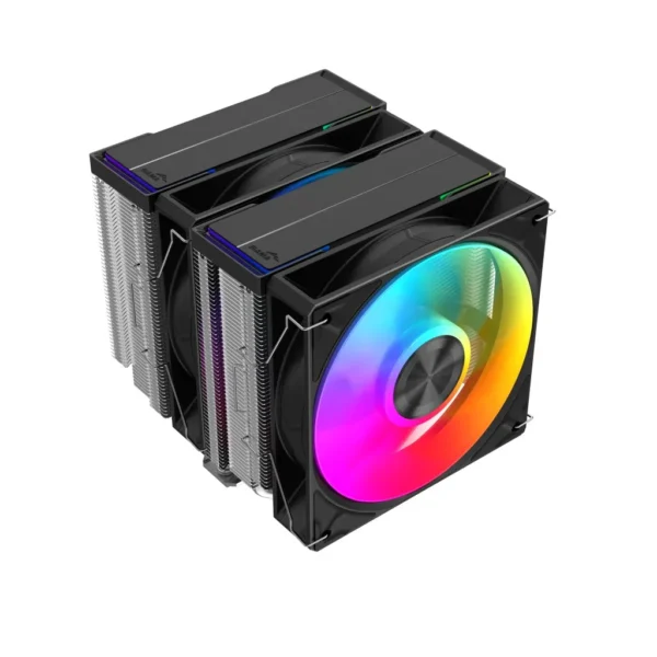 Sama A60 Dual Tower ARGB CPU Cooler 265W TDP Silver - A60-XXWAYX0X-G