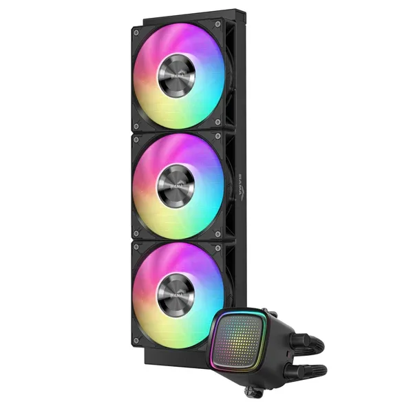 SAMA - L50 360mm AIO ARGB Liquid CPU Cooler Black - L50-BKWAYX03-G