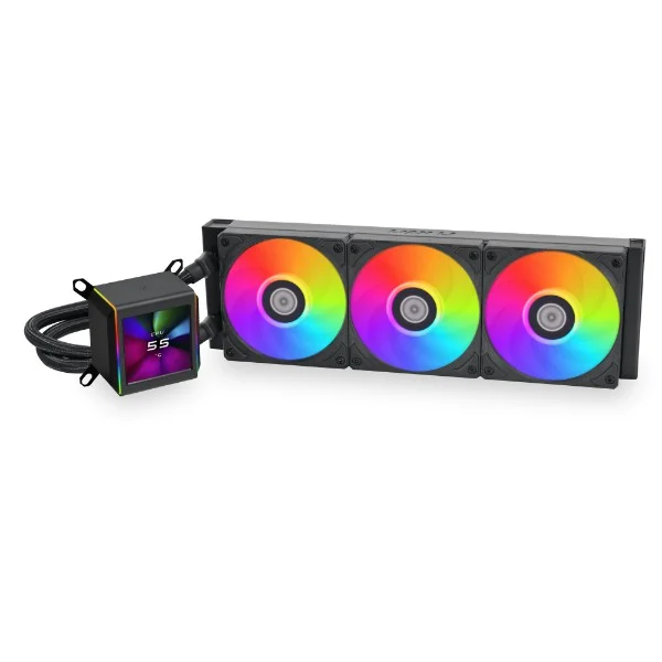 Lian Li Galahad II LCD 360mm AIO Liquid Cooler SL-Infinity Black - GA2ALCD36INB