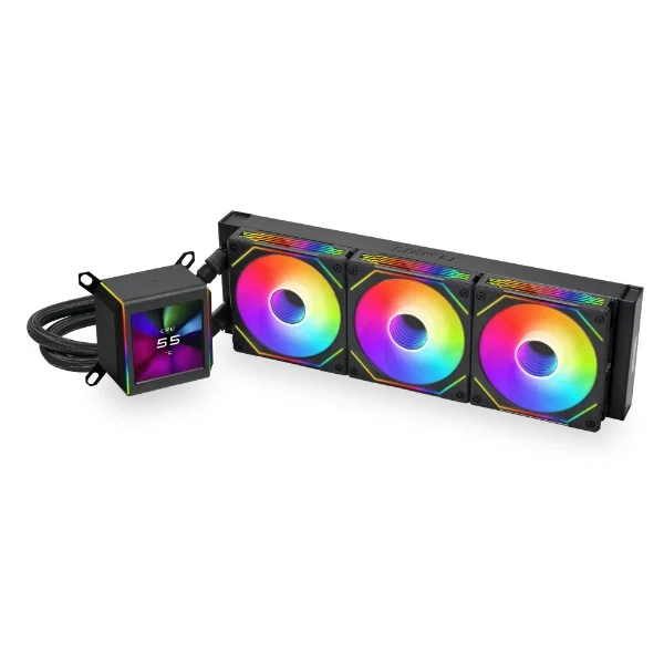 Lian Li Galahad II LCD 360mm AIO Liquid Cooler SL-Infinity Black - GA2ALCD36INB