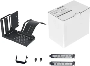 51avg21LPuL._AC_ Lian Li 4 Slots Vertical GPU Bracket Kit (VG4v4) with 200mm PCIe 5.0 Riser Cable Black - G89.VG4-4X.00
