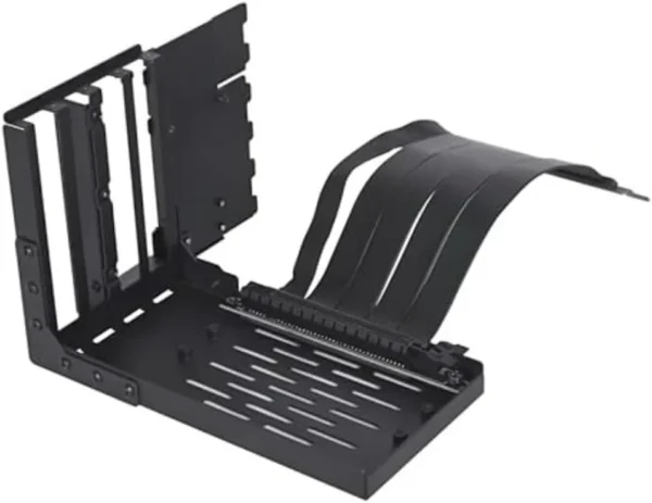 Lian Li 4 Slots Vertical GPU Bracket Kit (VG4v4) with 200mm PCIe 5.0 Riser Cable Black - G89.VG4-4X.00
