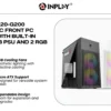 Inplay Lite X220-G200 Micro ATX PC Case with Built-in GP200B PSU and 2 RGB Fans - Black | White