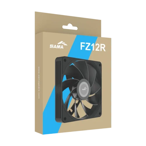 SAMA - FZ12R 120mm PWM Reverse Airflow Case Fan Black - FZ12-BKXX1TOR-G