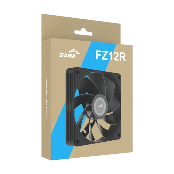 SAMA - FZ12R 120mm PWM Reverse Airflow Case Fan Black - FZ12-BKXX1TOR-G