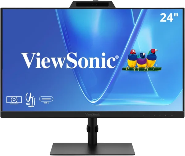 ViewSonic 24 Inch FHD IPS 120Hz USB-C Video Conferencing Monitor - VG2441V